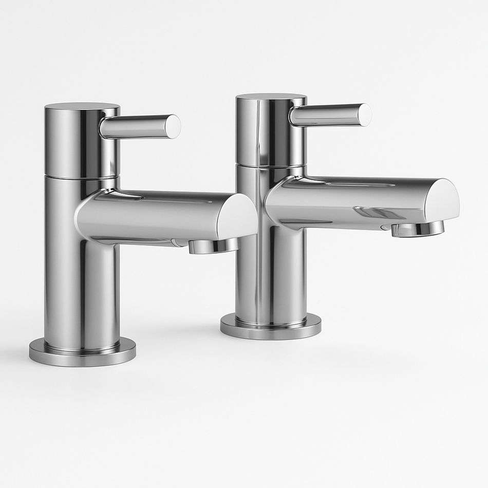 Premier Chrome Pillar Basin Taps (Pair)