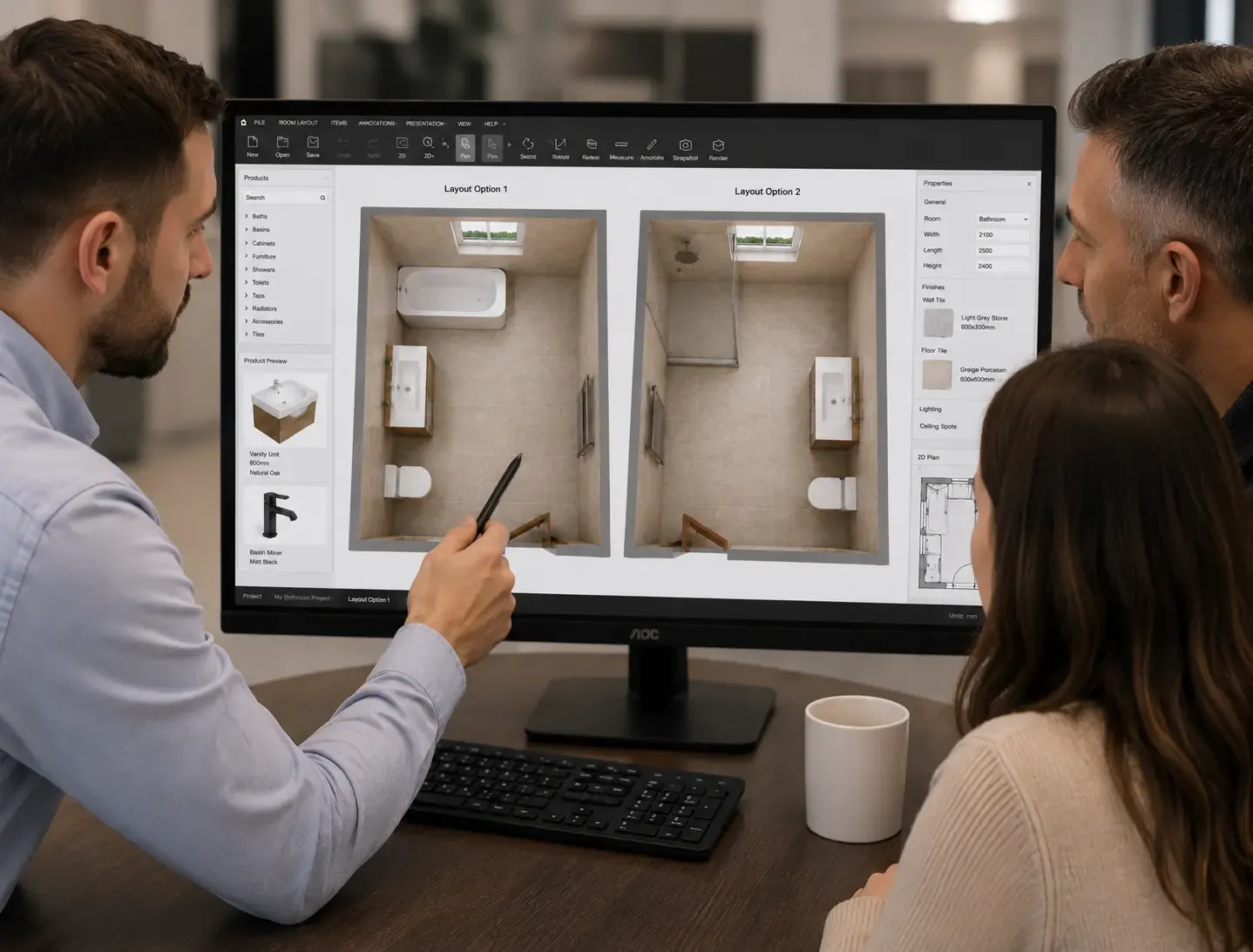 Bathroom design — Plumbitall 3D design service